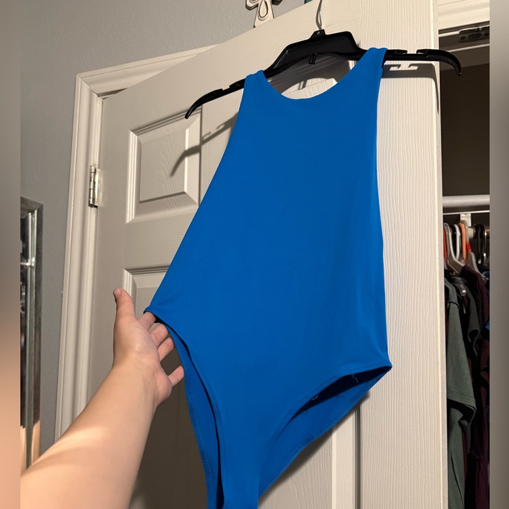 Zara Vibrant Blue Sleeveless Bodysuit